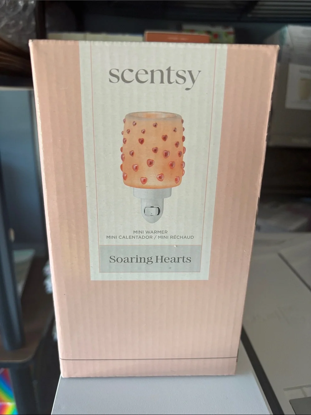 Scentsy Soaring Hearts Mini Warmer - Blush Pink